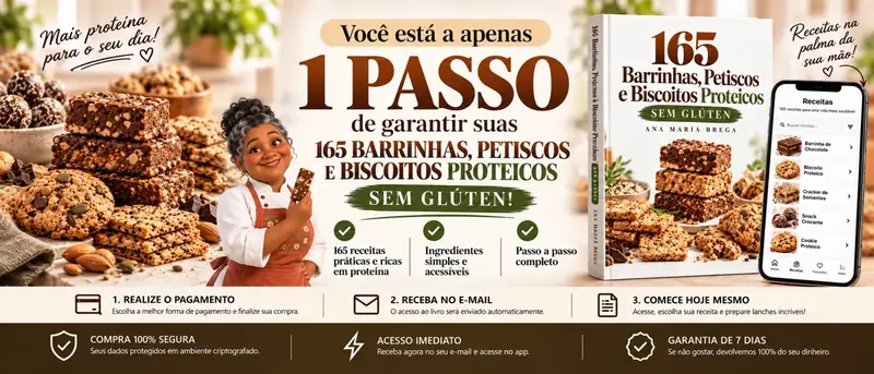 165 Barrinhas e Biscoitos Sem Glúten