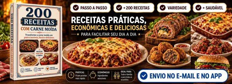 200 Receitas com Carne Moída
