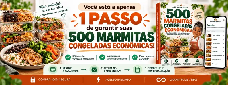 500 Marmitas Congeladas Econômicas