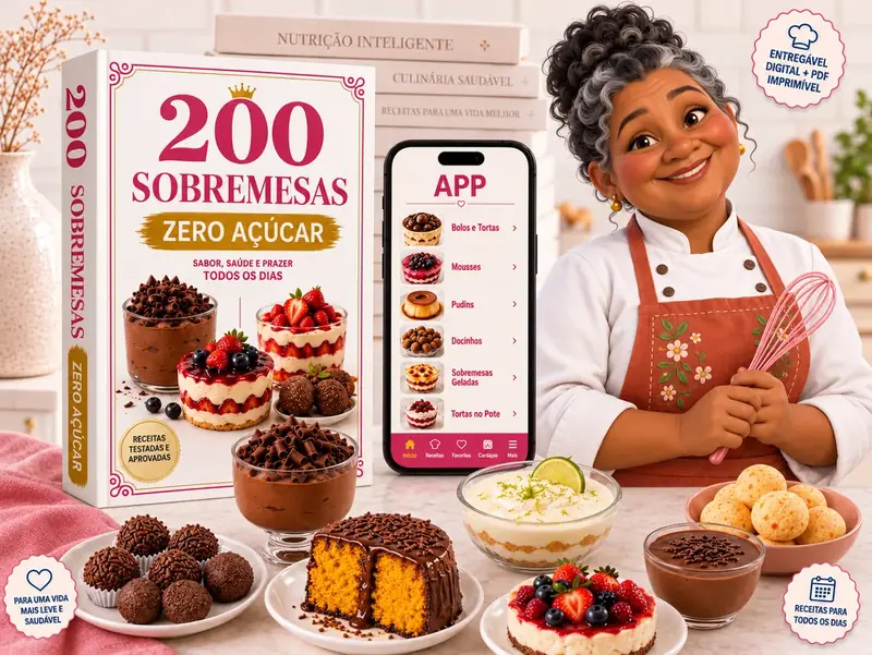 200 Sobremesas Zero Açúcar