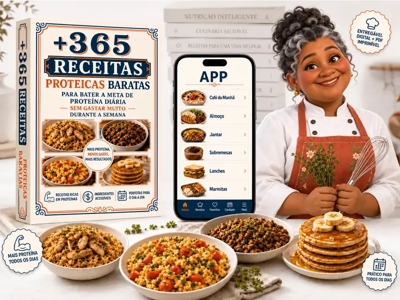 +365 Receitas Proteicas Baratas
