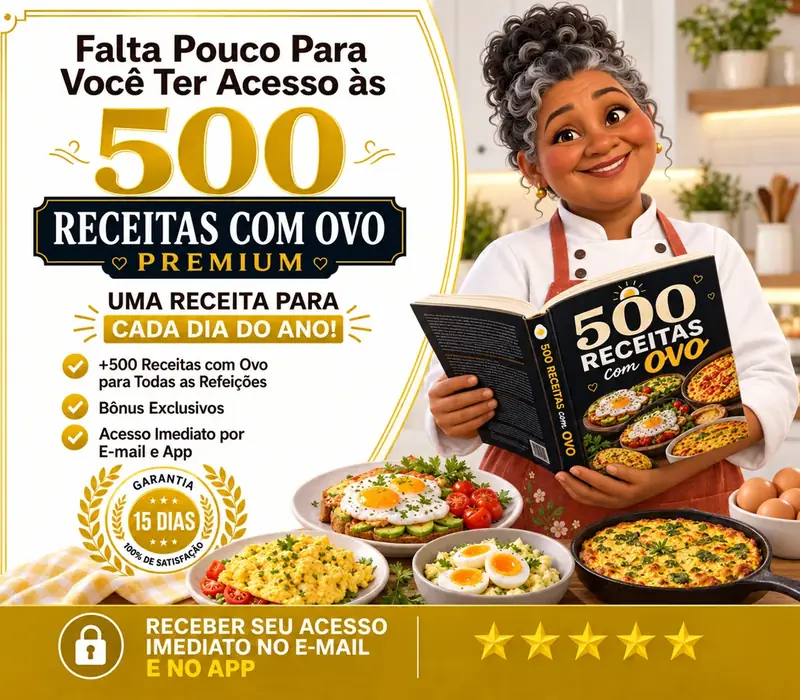 500 Receitas com Ovo Premium