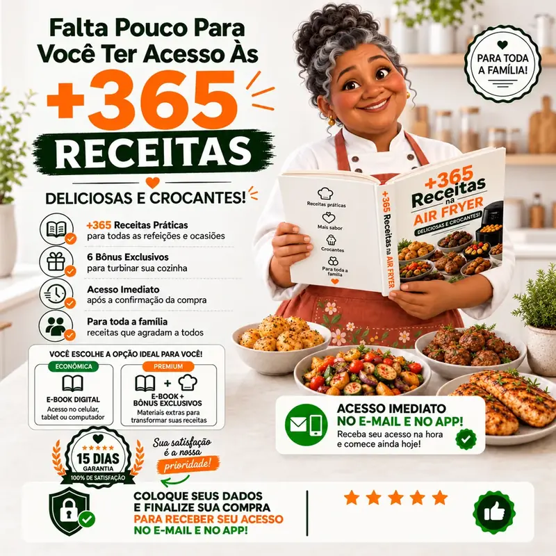 365 Receitas na Air Fryer - Super Oferta