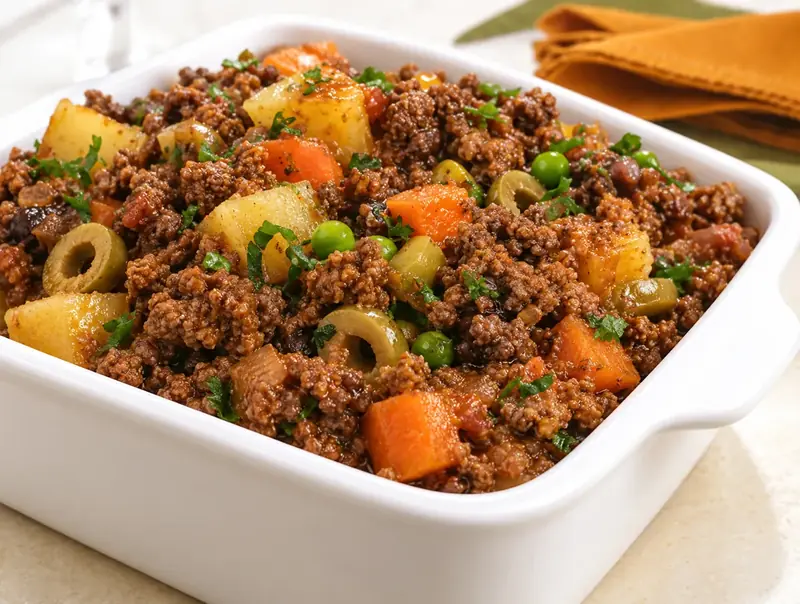 Polenta com Carne Moída