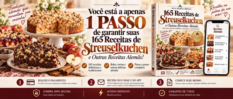 165 Receitas de Alemãs e Streuselkuchen