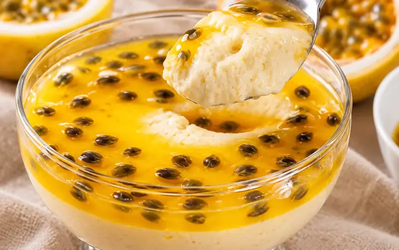Mousse de maracujá leve