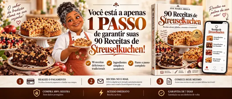 90 Receitas de Streuselkuchen