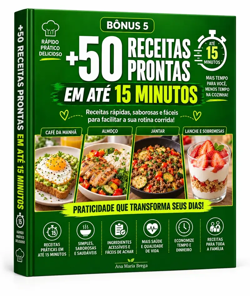 +50 Receitas Prontas em Até 15 Minutos