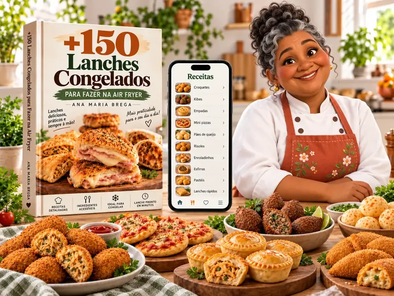 +150 Lanches Congelados para Finalizar na Air Fryer