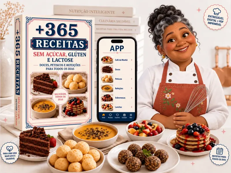 365 Receitas Sem Açúcar, Sem Glúten e Sem Lactose