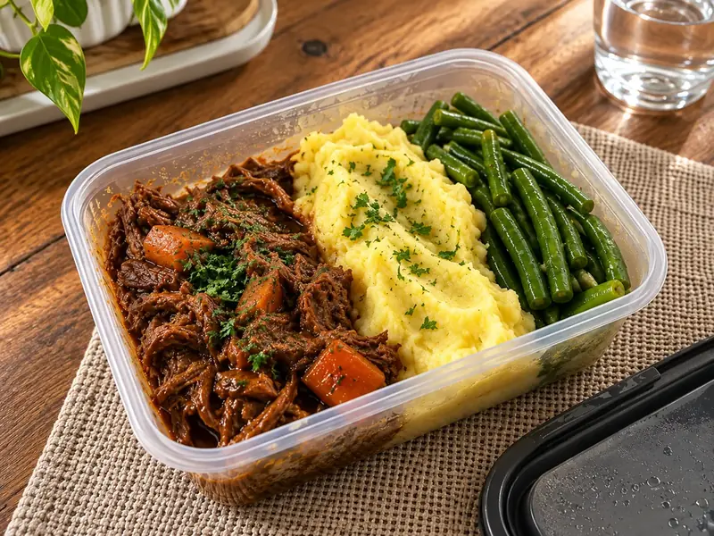 Frango Desfiado com Legumes