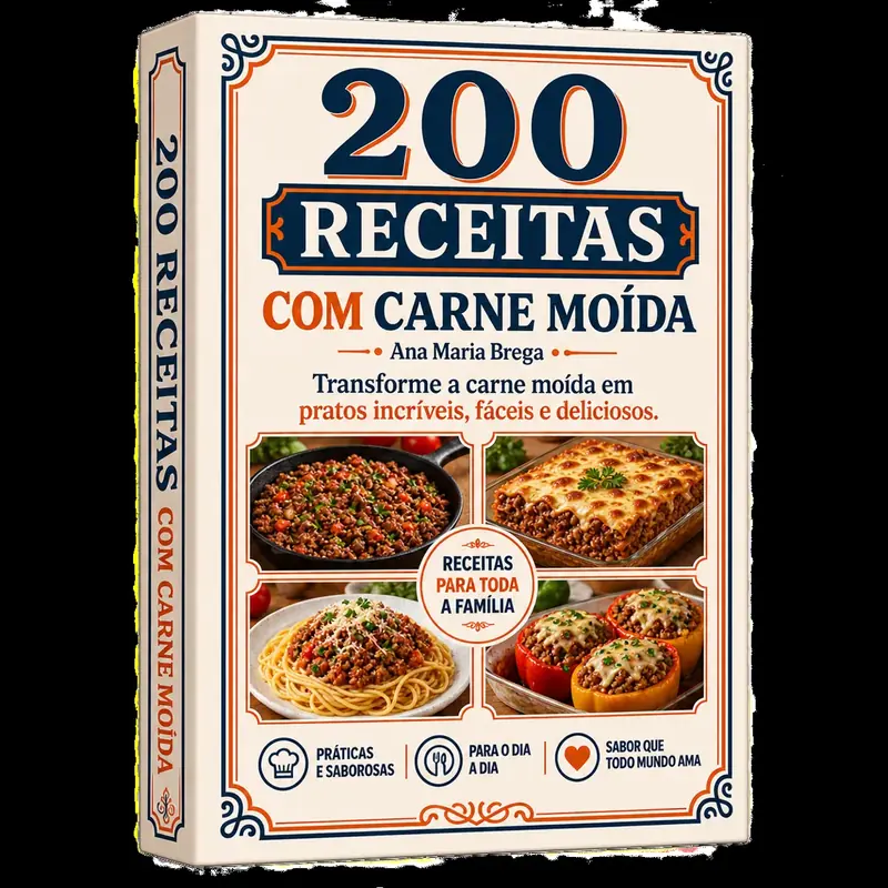 200 Receitas com Carne Moída