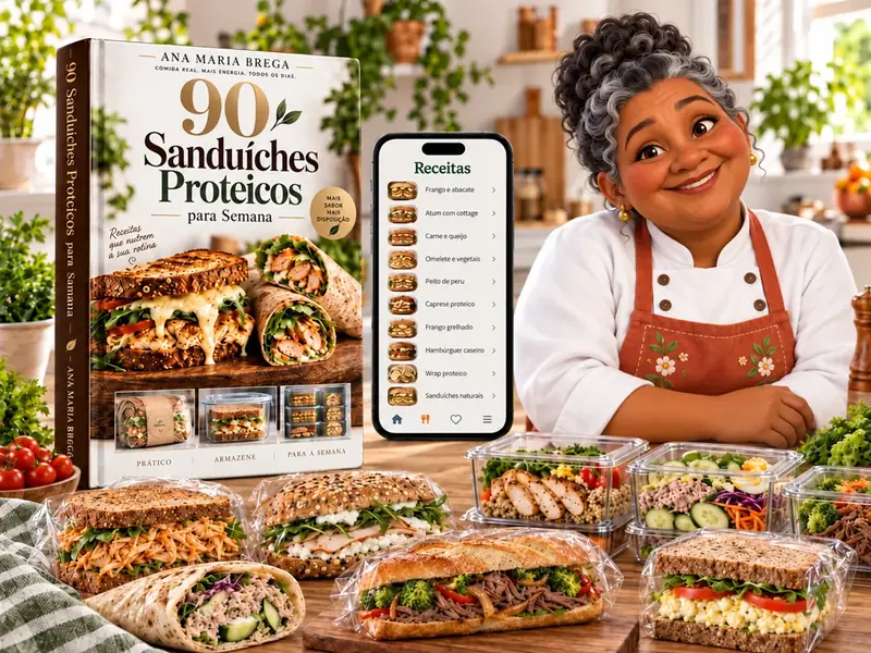 90 Sanduíches Proteicos para Semana