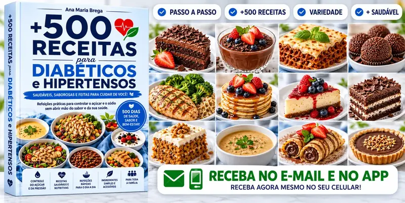 500 Receitas de Diabéticos e Hipertensos