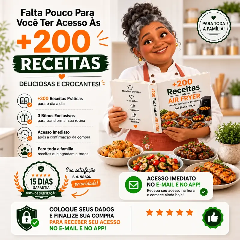 200 Receitas na Air Fryer